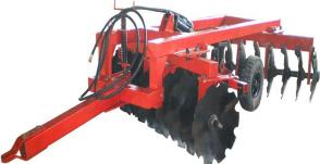 Hydraulic trailed heavy-duty harrow